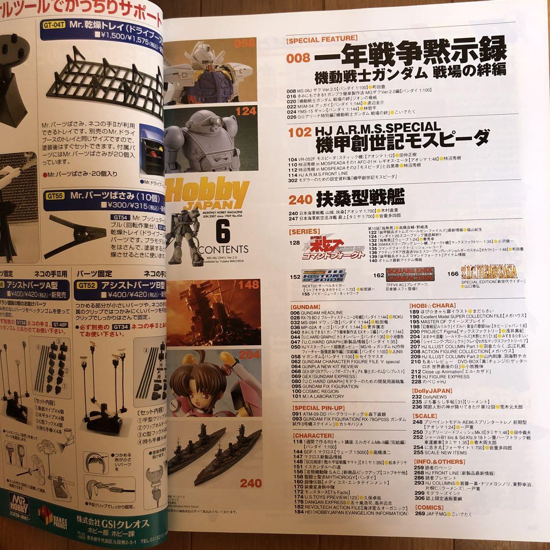 d357y30　月刊ホビージャパン　2007年1月号-2007年6月号　全6冊