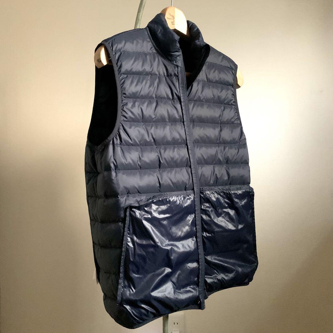 【オゲシ　】【美品】ポロ　ラルフローレン　メンズM ダウンベスト　紺色