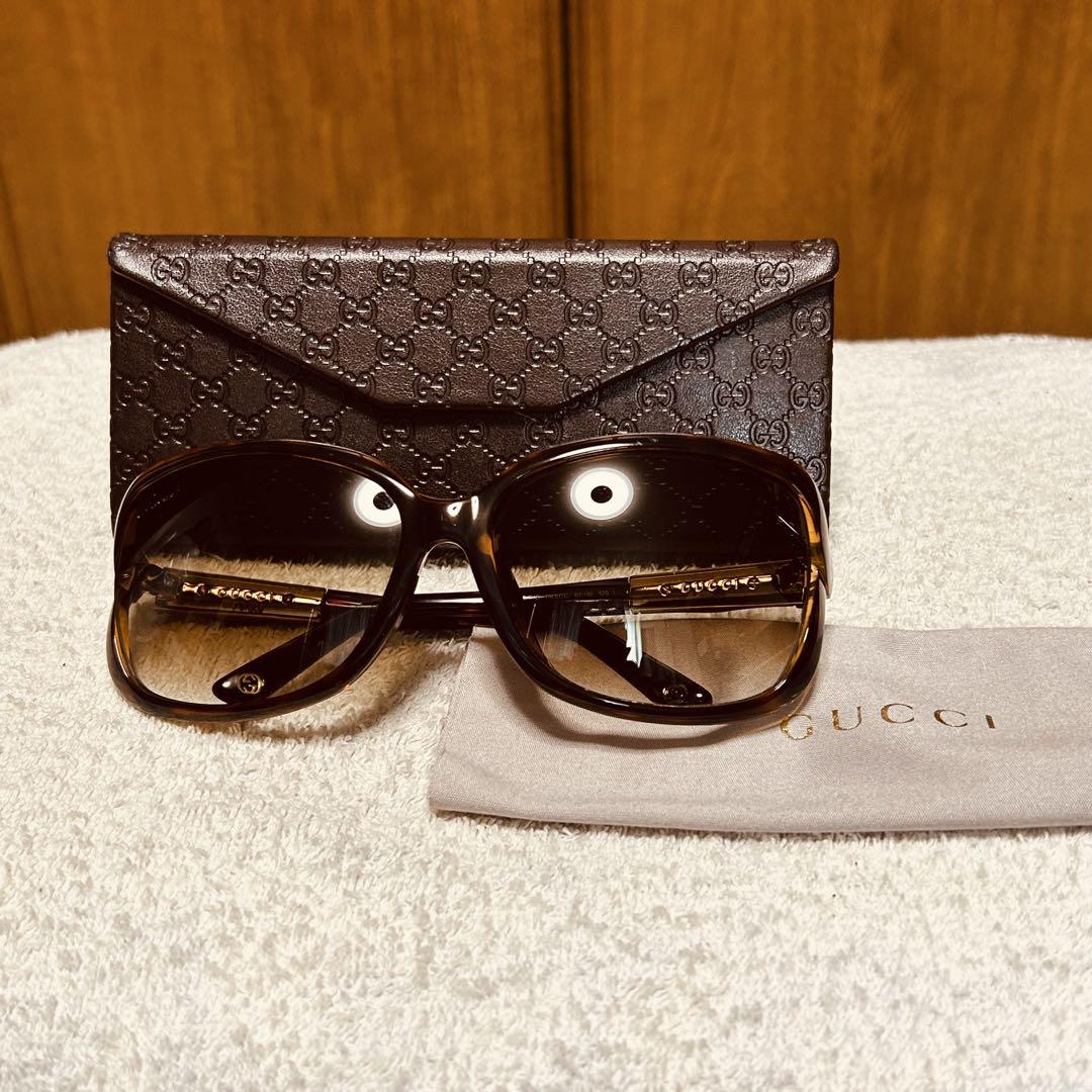 美品 GUCCI グッチ サングラス バンブー