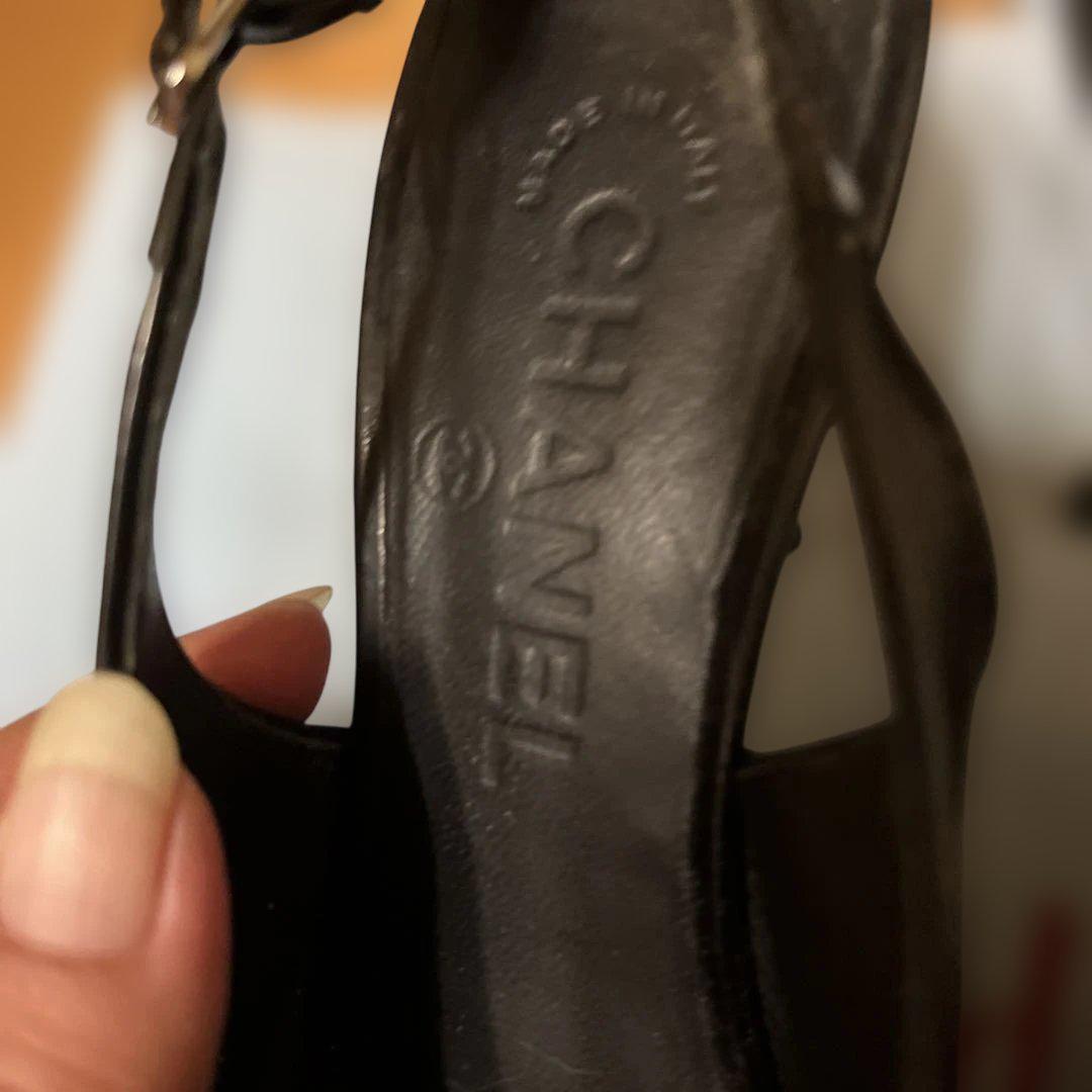 CHANEL ブラック ハイヒール・パンプス