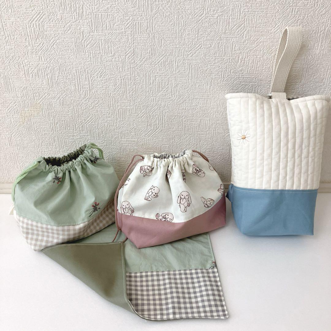 上履き入れ　お弁当袋　ランチョンマット