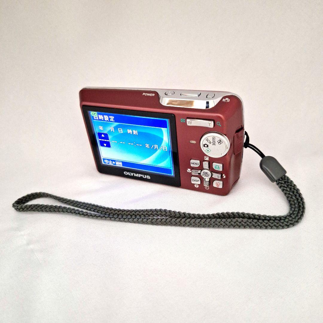 デジカメ　μ（ミュー）750 サンセットレッド Amazon | OLYMPUS デジタルカメラ μ750 サンセットレッド μ-750