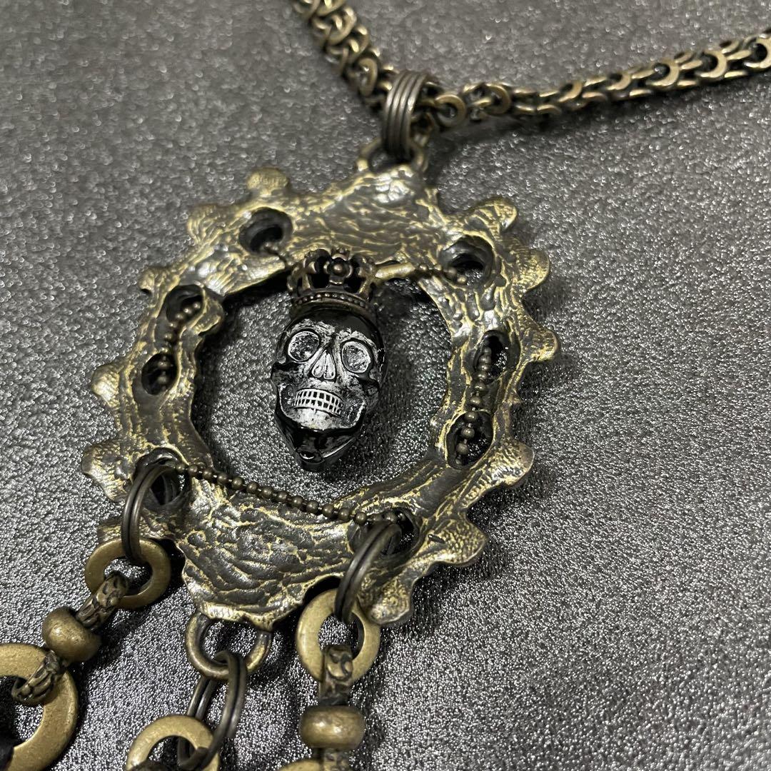 アクセサリー obelisk skull necklace 00s archive y2k