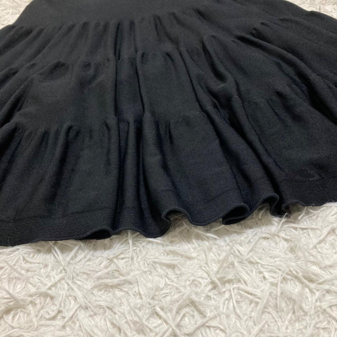 美品✨フォクシーニューヨーク エアーティアード ノースリーブワンピース ニット