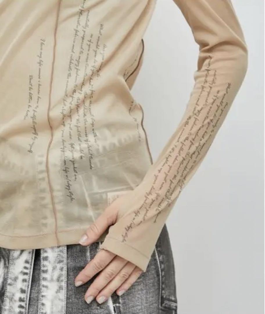 STUDIOUS タトゥースキントップ FREE ベージュ Tattoo Skin Top(FREE BEIGE): STUDIOUS: WOMENS｜ STUDIOUS
