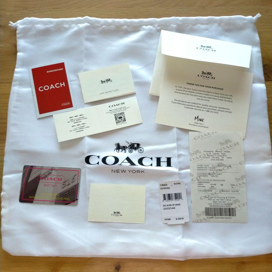 COACH アイボリー リュック