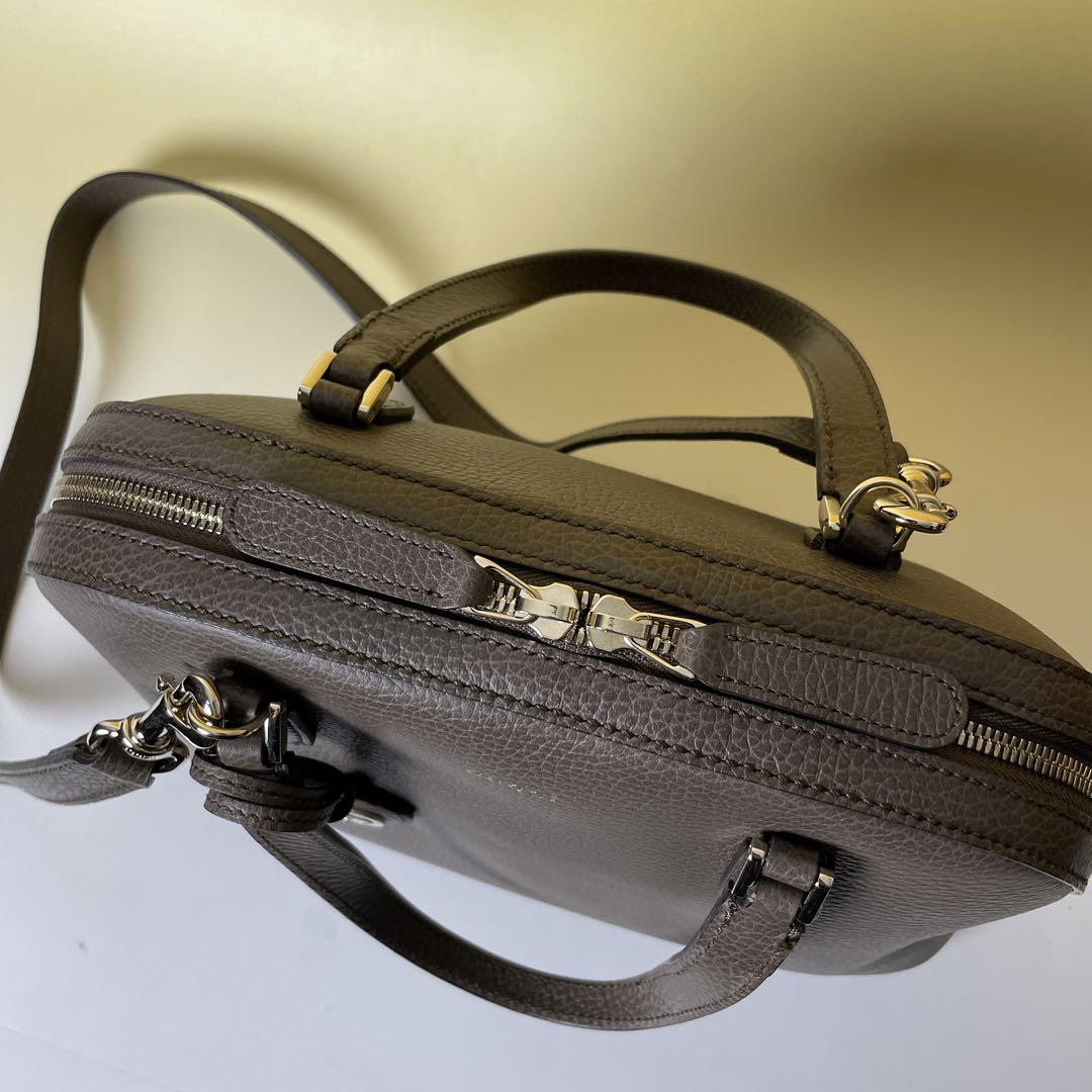 Gucci 極美品 茶 2way レディーダラー ハンドバッグ グッチ Gucci 極美品 茶 2way レディーダラー ハンドバッグ グッチ