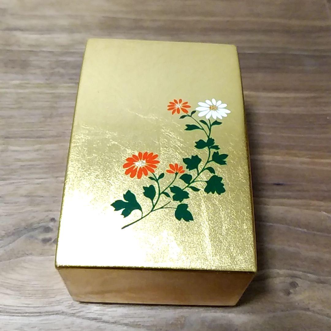 金箔 菊 小箱