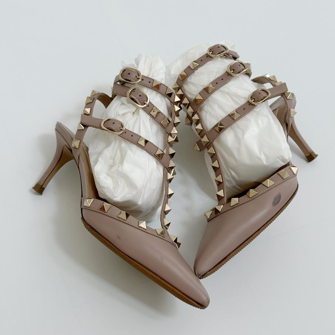 valentino パンプス ロックスタッズ マッチングストラップ X スタッズ