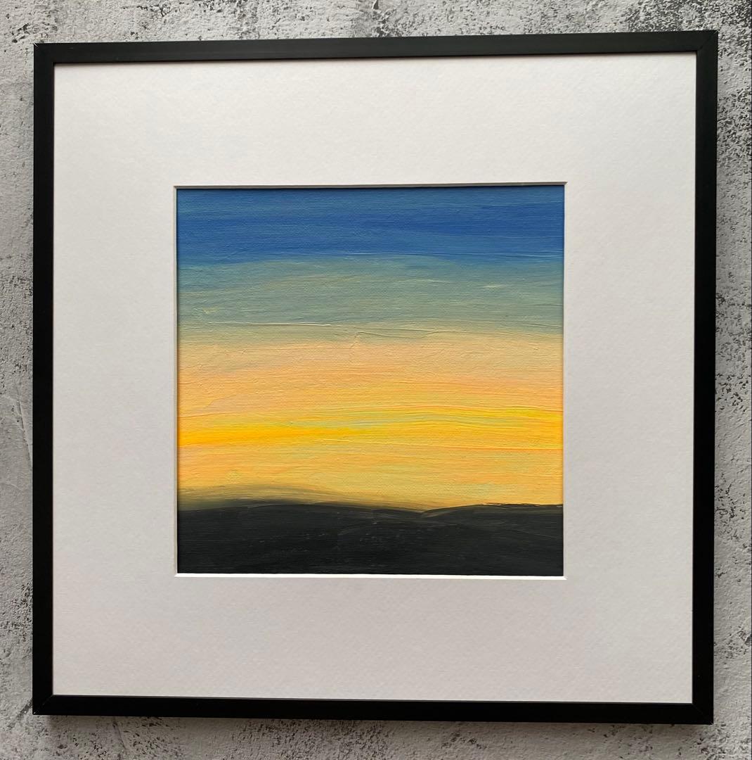 原画/抽象画/モダンアート/現代アート/インテリア/アクリル画 DUSK 海