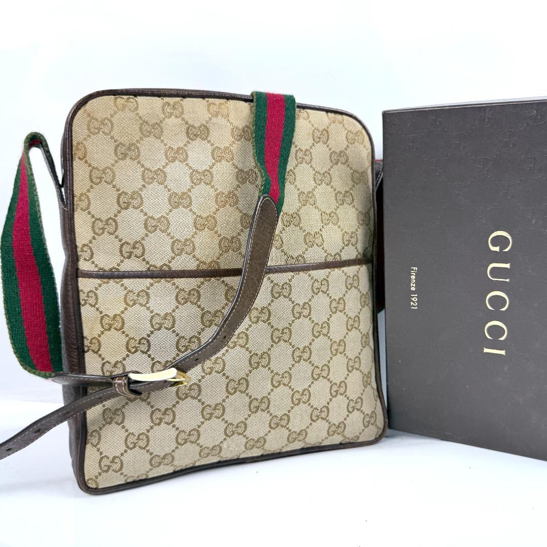 GUCCI オールドグッチ GGスプリーム シェリーライン ショルダーバッグ GUCCI オールドグッチ シェリーライン GGスプリーム ショルダー