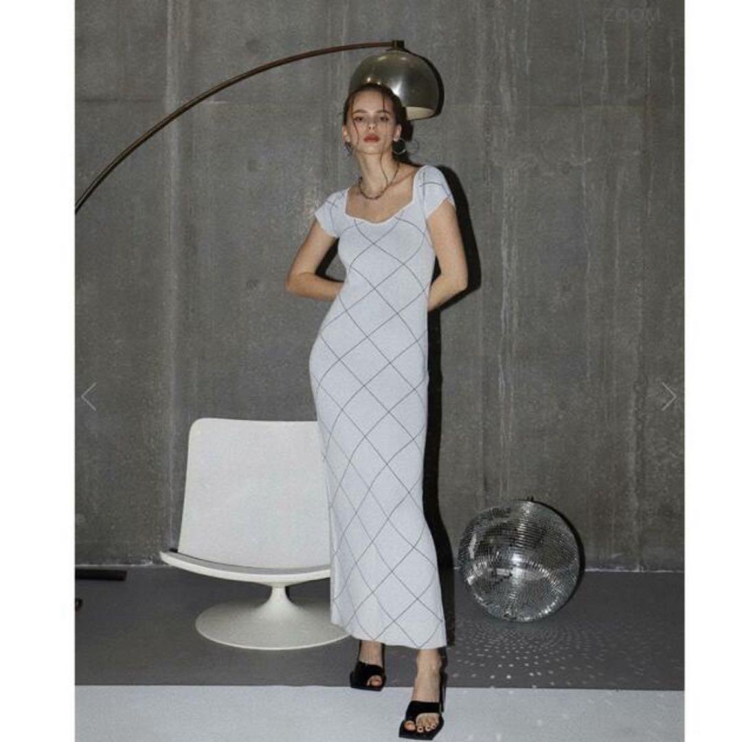 希少【 melt the lady 】Fleeting Check Dress