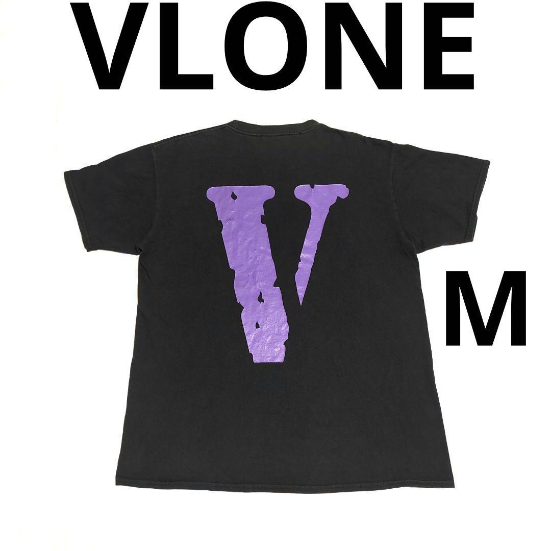 美品 VLONE ヴィーローン FRIENDS- ロゴ Tシャツ パープルトップス