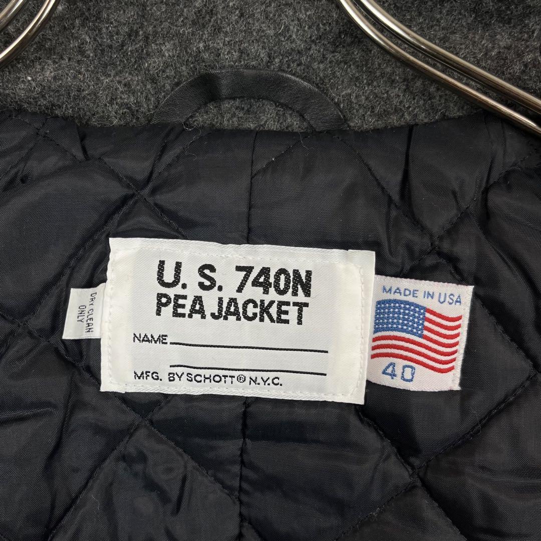SCHOTT ショット US 740N PEA JACKET 米国製 ピーコート