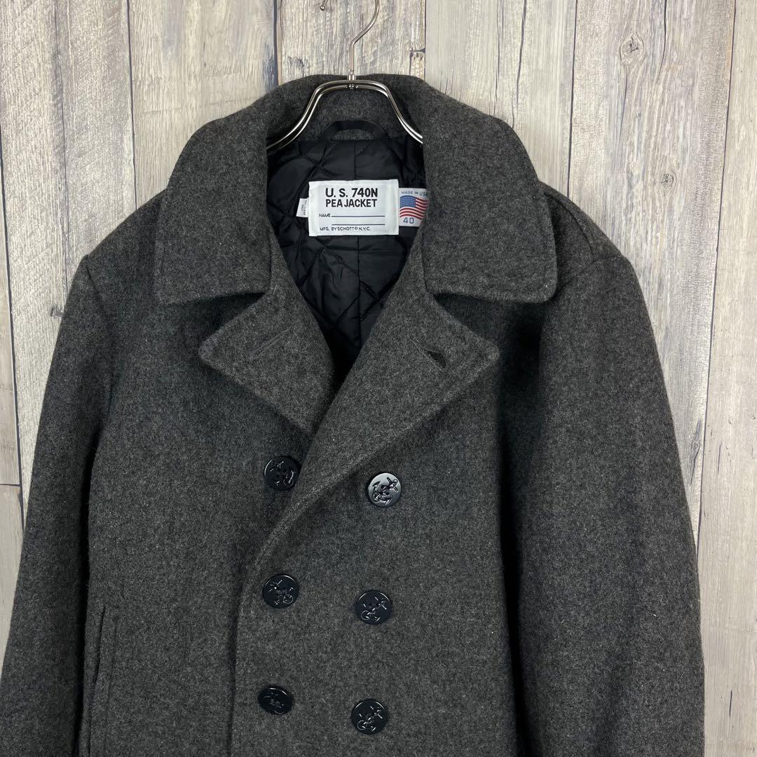 SCHOTT ショット US 740N PEA JACKET 米国製 ピーコート