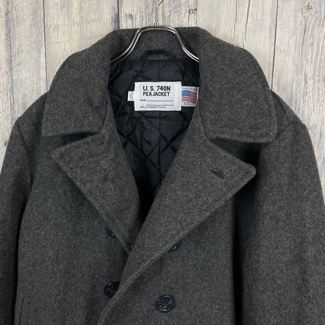 SCHOTT ショット US 740N PEA JACKET 米国製 ピーコート
