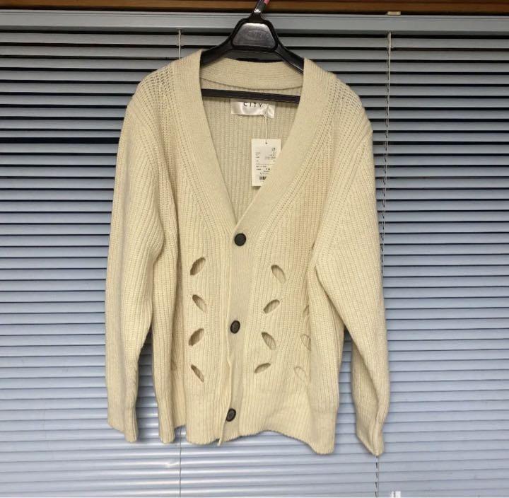 CITY】LEAF HOLE CARDIGAN シティ