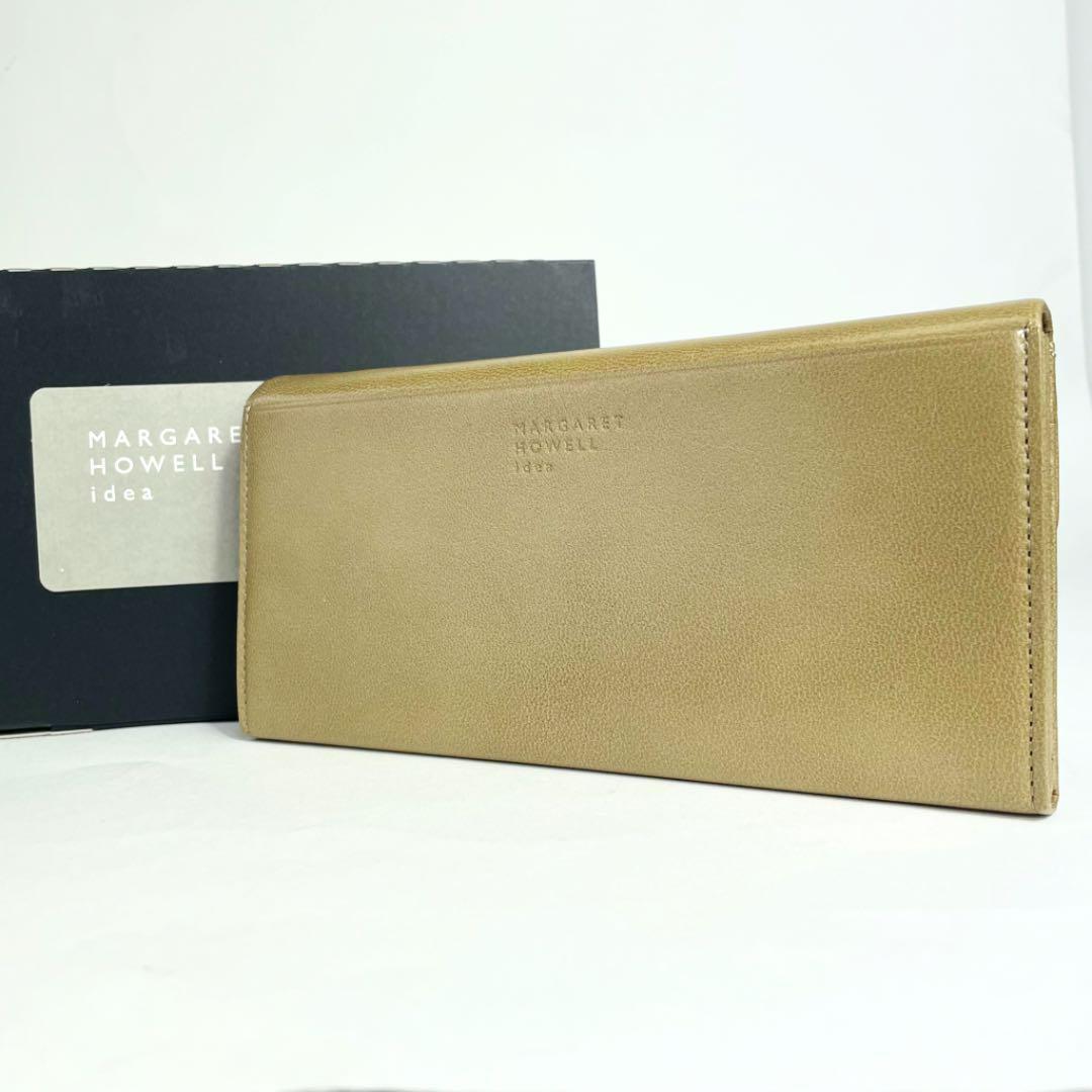 メール便不可】 新品 展示品 m19 レディース カーキ レザー 長財布