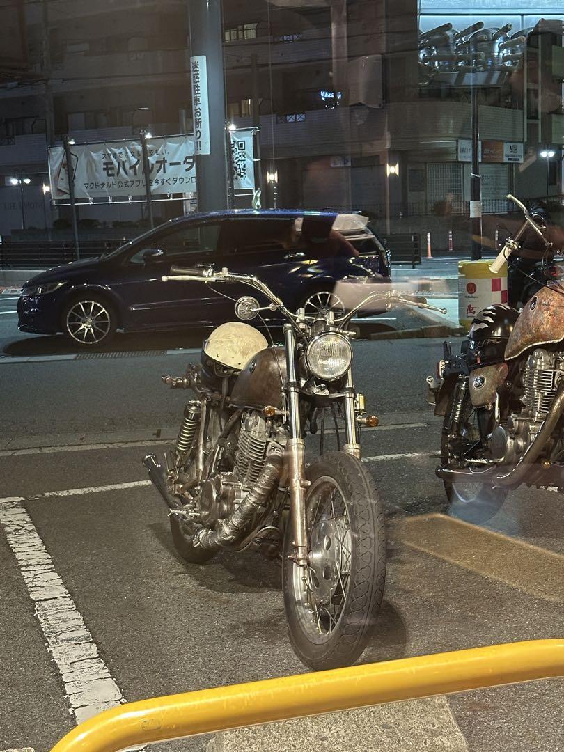 sr400 アップトランペットマフラー　t&f