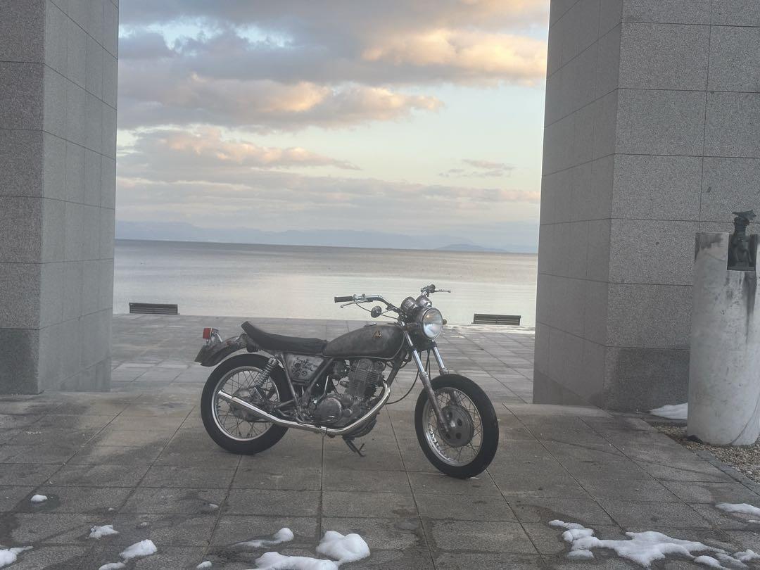 sr400 アップトランペットマフラー　t&f