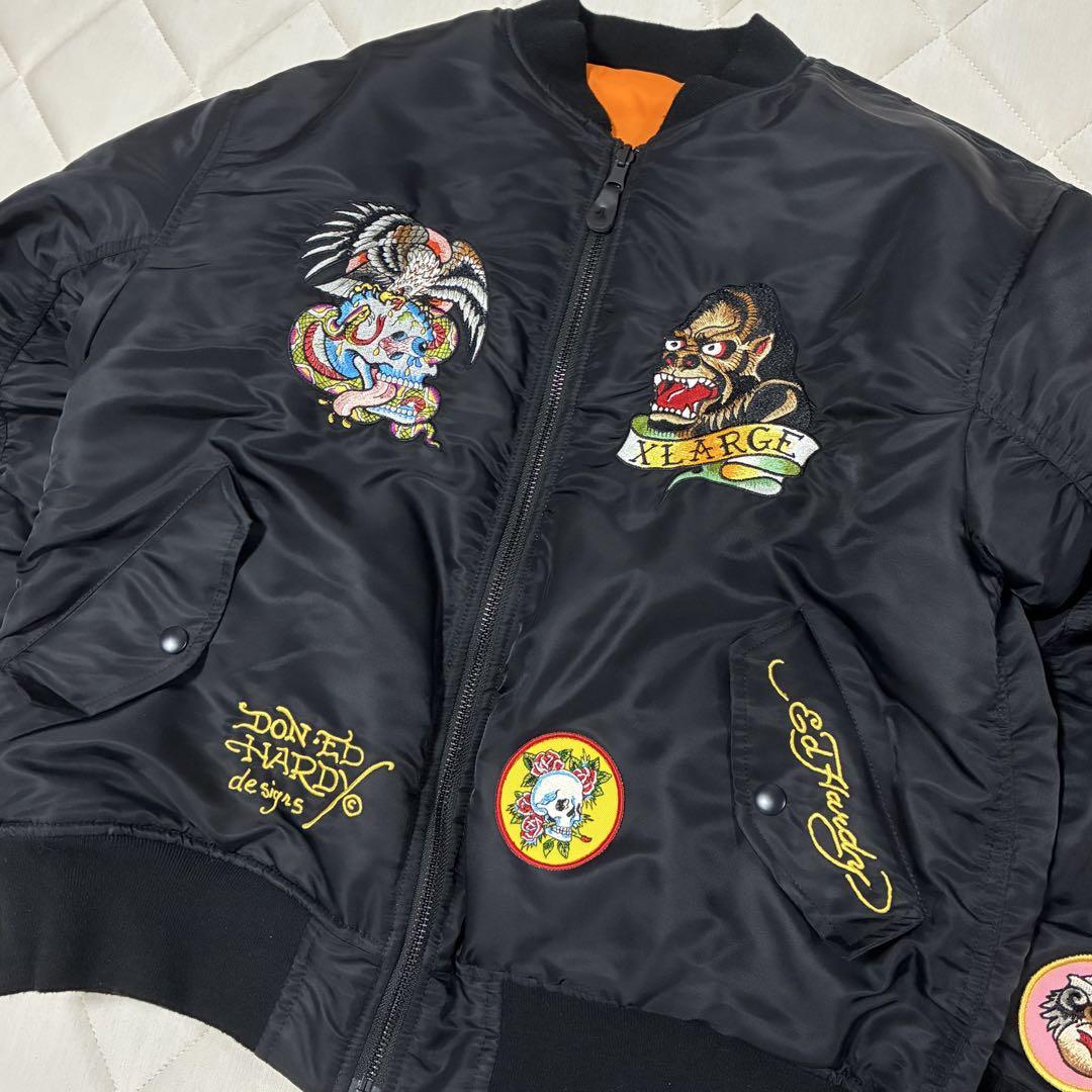 Ed Hardy XLARGE エクストララージ　刺繍ジャケット