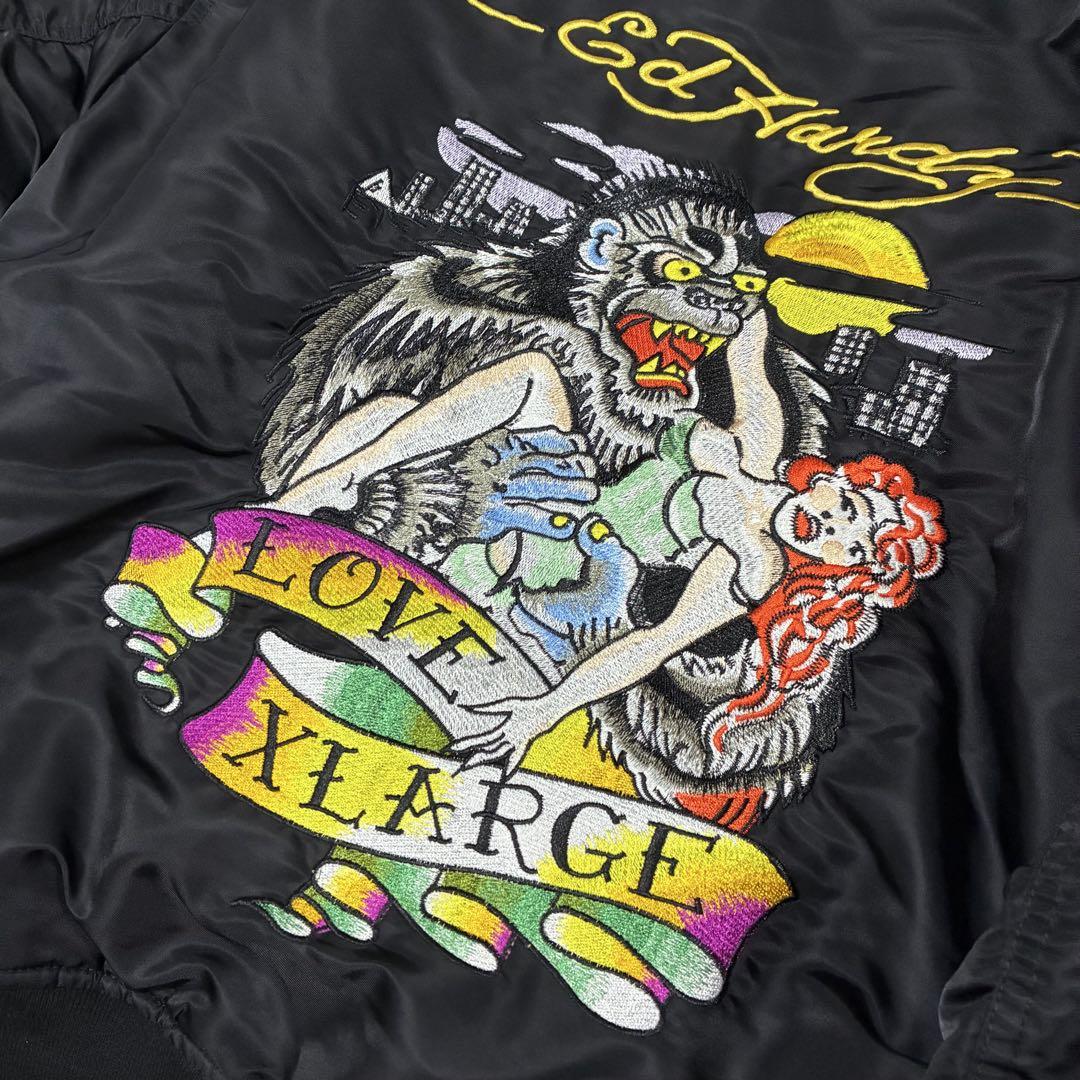 Ed Hardy XLARGE エクストララージ　刺繍ジャケット
