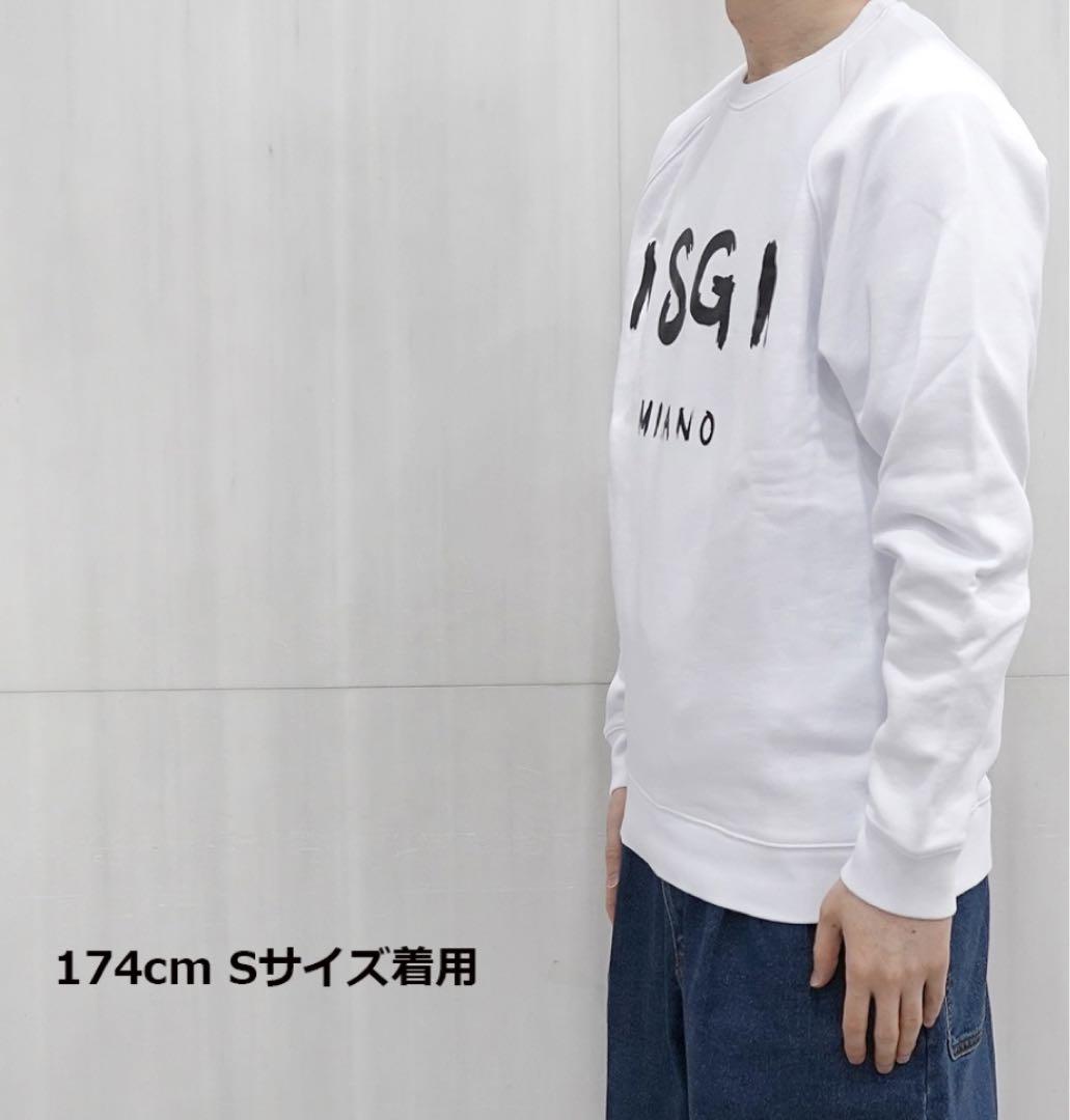 スウェット・トレーナー MSGM 3740MM103 247799 01 Sweatshirts White MSGM スウェット MSGM/エムエスジーエム PANEL SWEAT SHIRT
