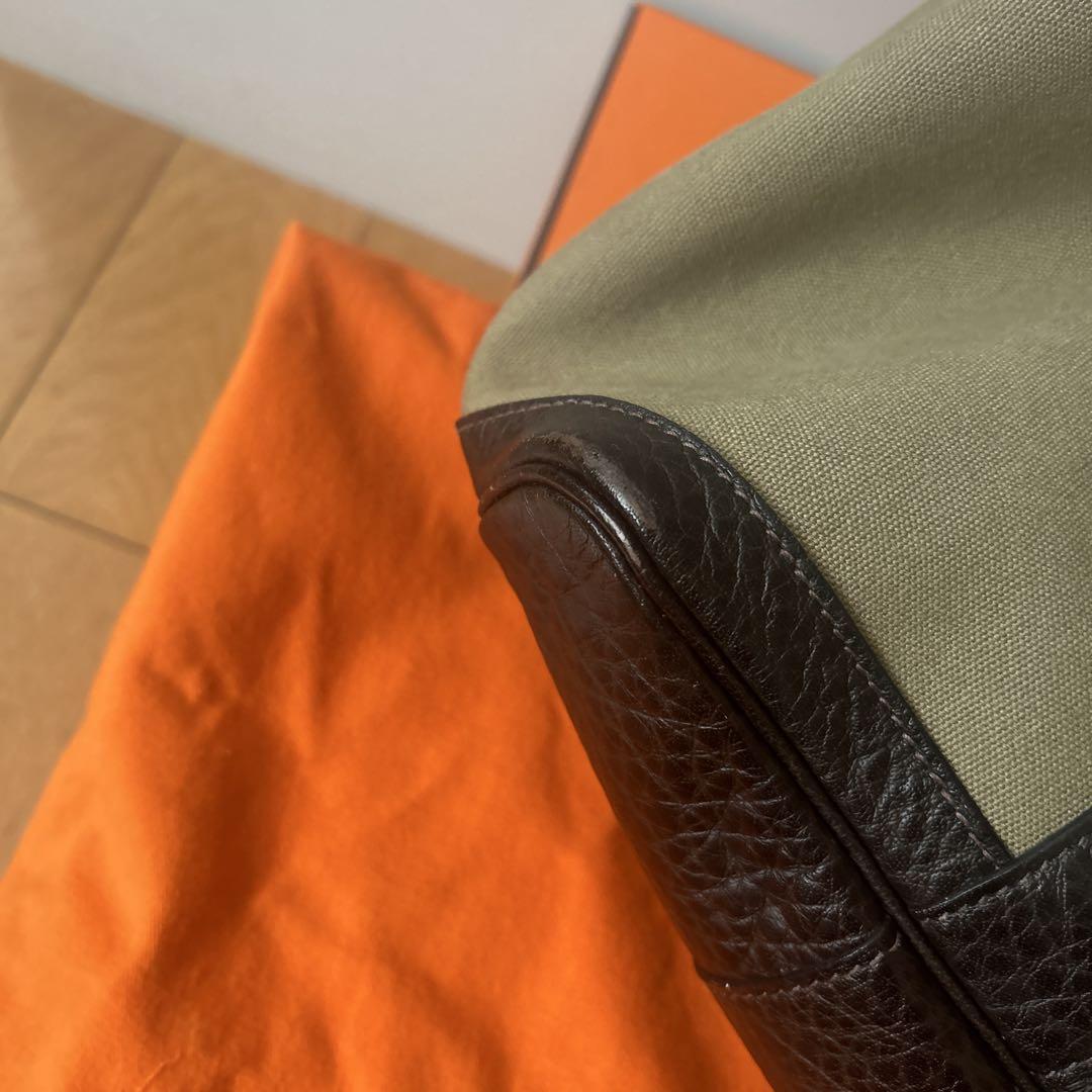 エルメス　Hermes ガーデンパーティー　PM カーキグリーン