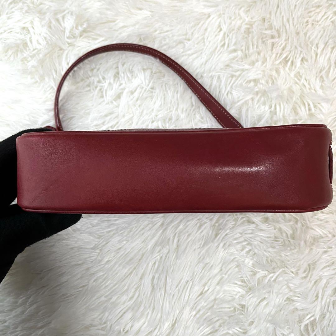 美品】コーチ ハンドバッグ レザー チャーム ロゴ型押し