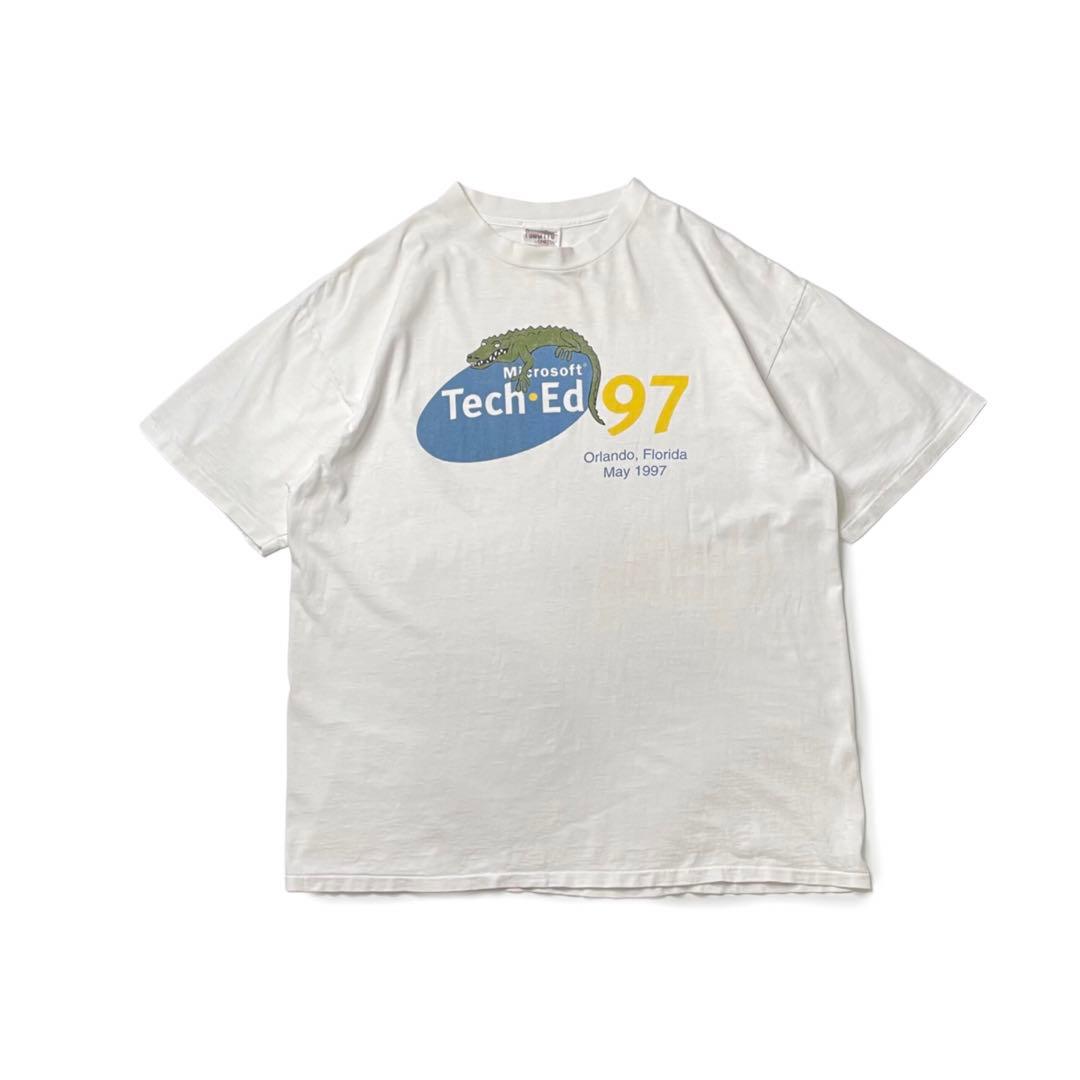 90’s ONEITA Microsoft Tech-Ed ワニ Tシャツ 企業