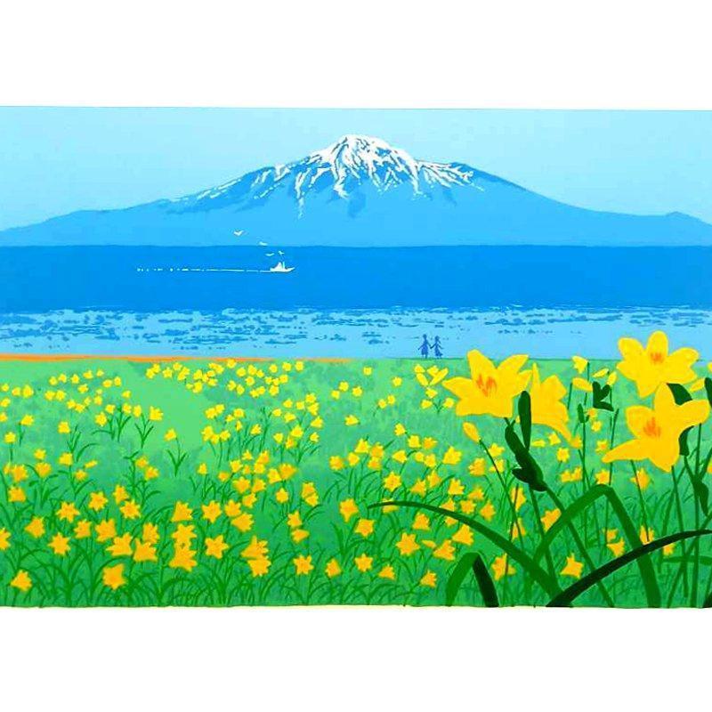 ☆ 吉岡 浩太郎 ☆「旅の思い出」シルクスクリーン　大衣　新品！