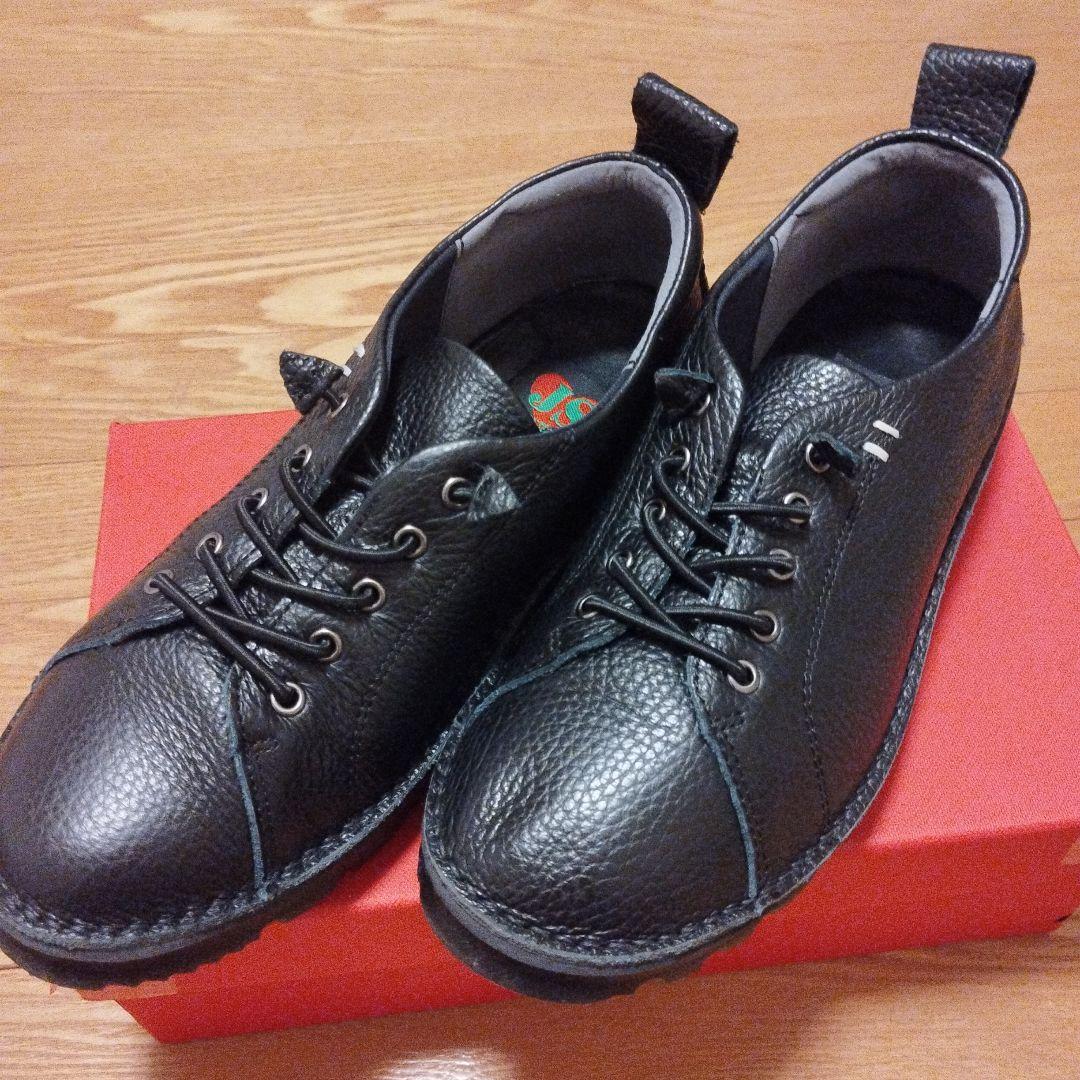 ★お値下げ新品【JSハートレーベル】黒 レースアップシューズ23EEEE