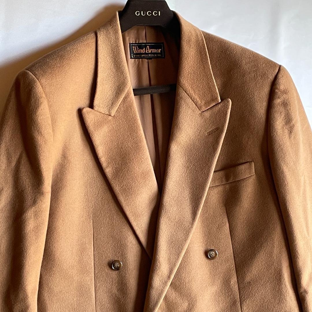 wind armor ウィンドアーマー カシミヤ100% ダブル テーラード wind armor ウィンドアーマー カシミヤ100% ダブル テーラード