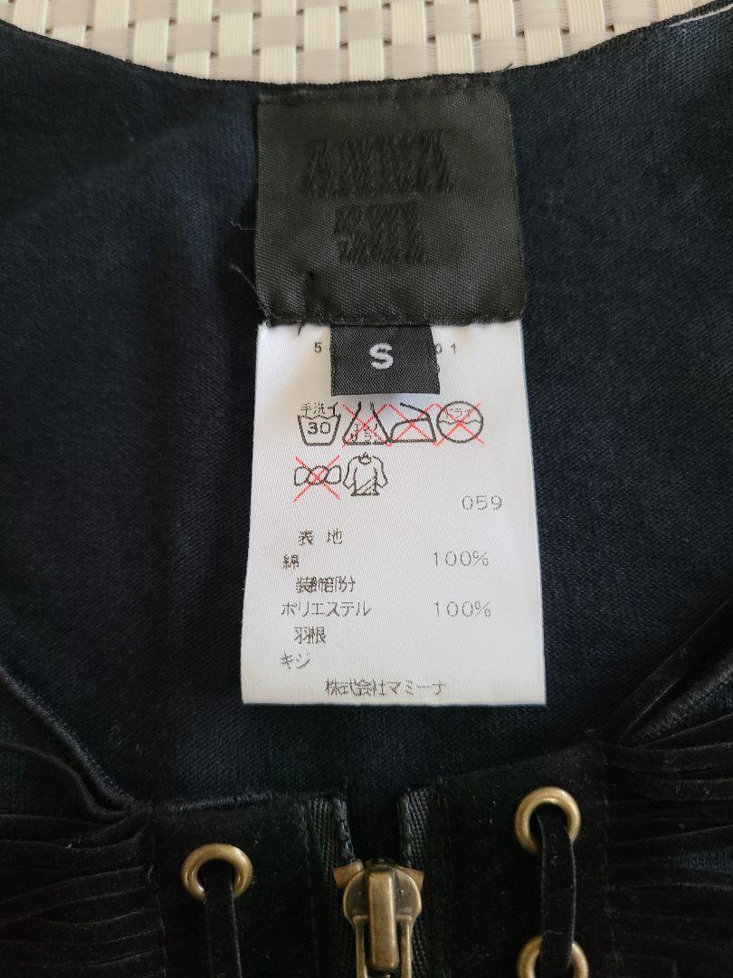 新品未使用】ANNA SUI タンクトップ ジッパー羽根付き 黒 Sサイズ クリアランス大特価 タンクトップ ジッパー羽根付き 黒 Sサイズ SUI 【新品未使用】ANNA Tシャツ/カットソー(半袖/袖なし)