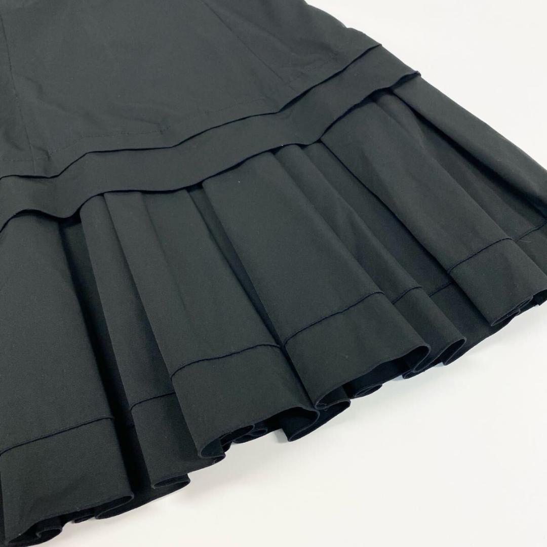 ★FOXEY/フォクシークエアネック ノースリーブワンピース ひざ丈 38