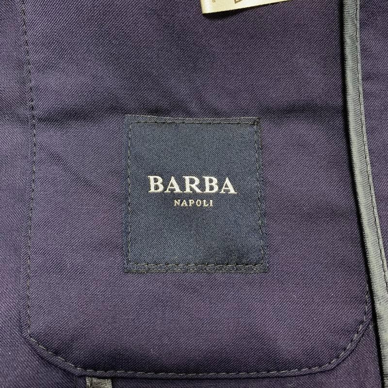 美品 BARBA バルバ サマーウール シャツジャケット EASY 2B /48