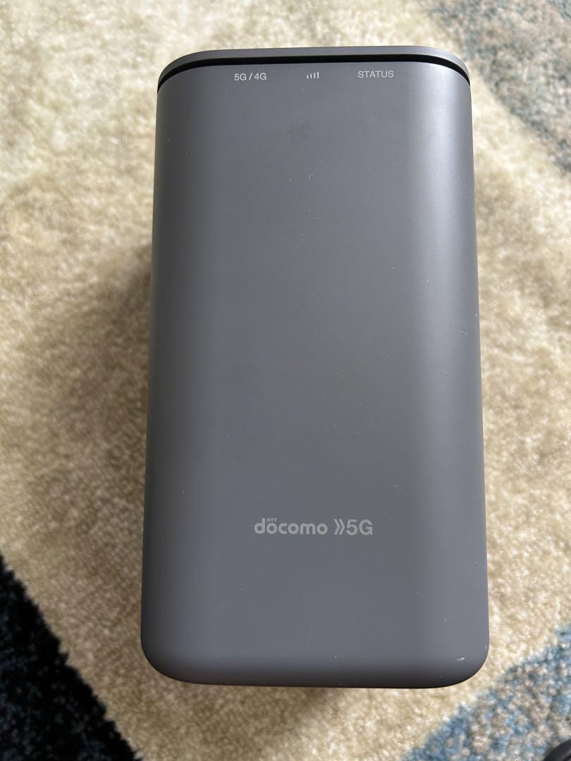 NTTドコモ SHARP home 5G HR01 ダークグレー - ルーター