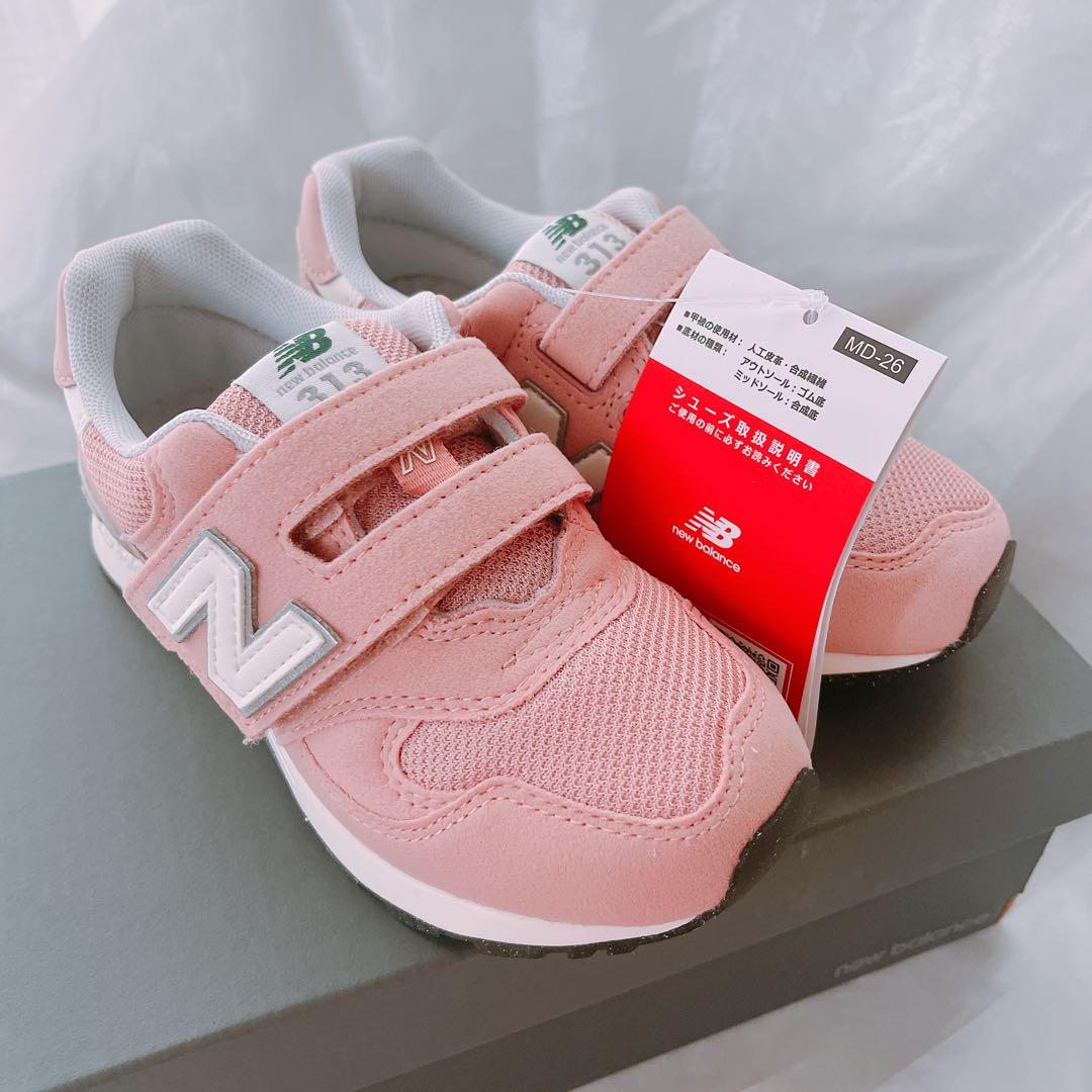New Balance 313 ピンク 16cm - メルカリ