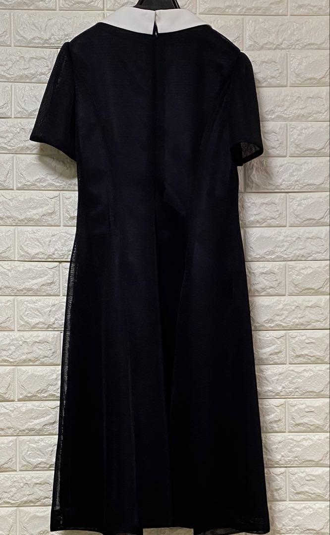 美品】エムズグレーシー♡白襟 カメリア付きリボン 半袖