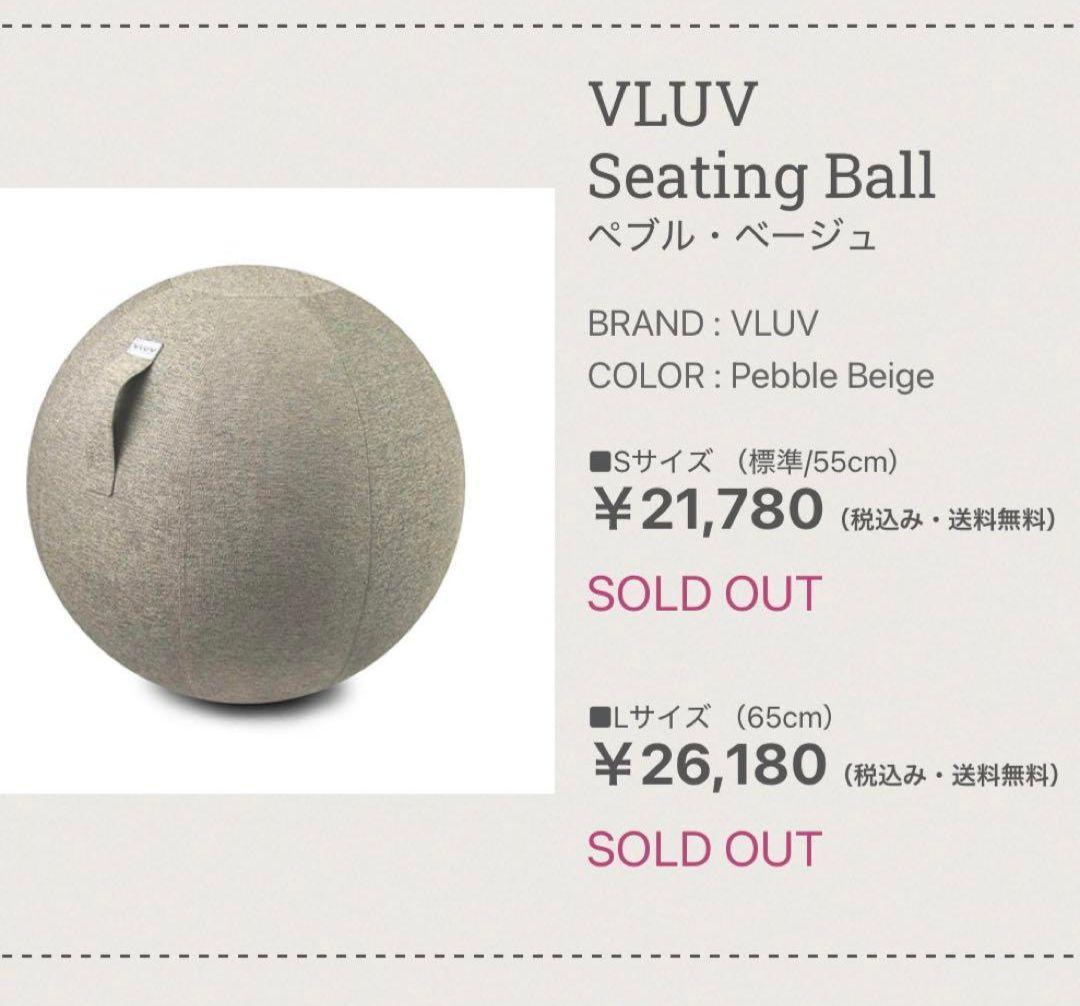 ✨VLUV バランスボール 65cm L トレーニング 体感 ハーフェレジャパン