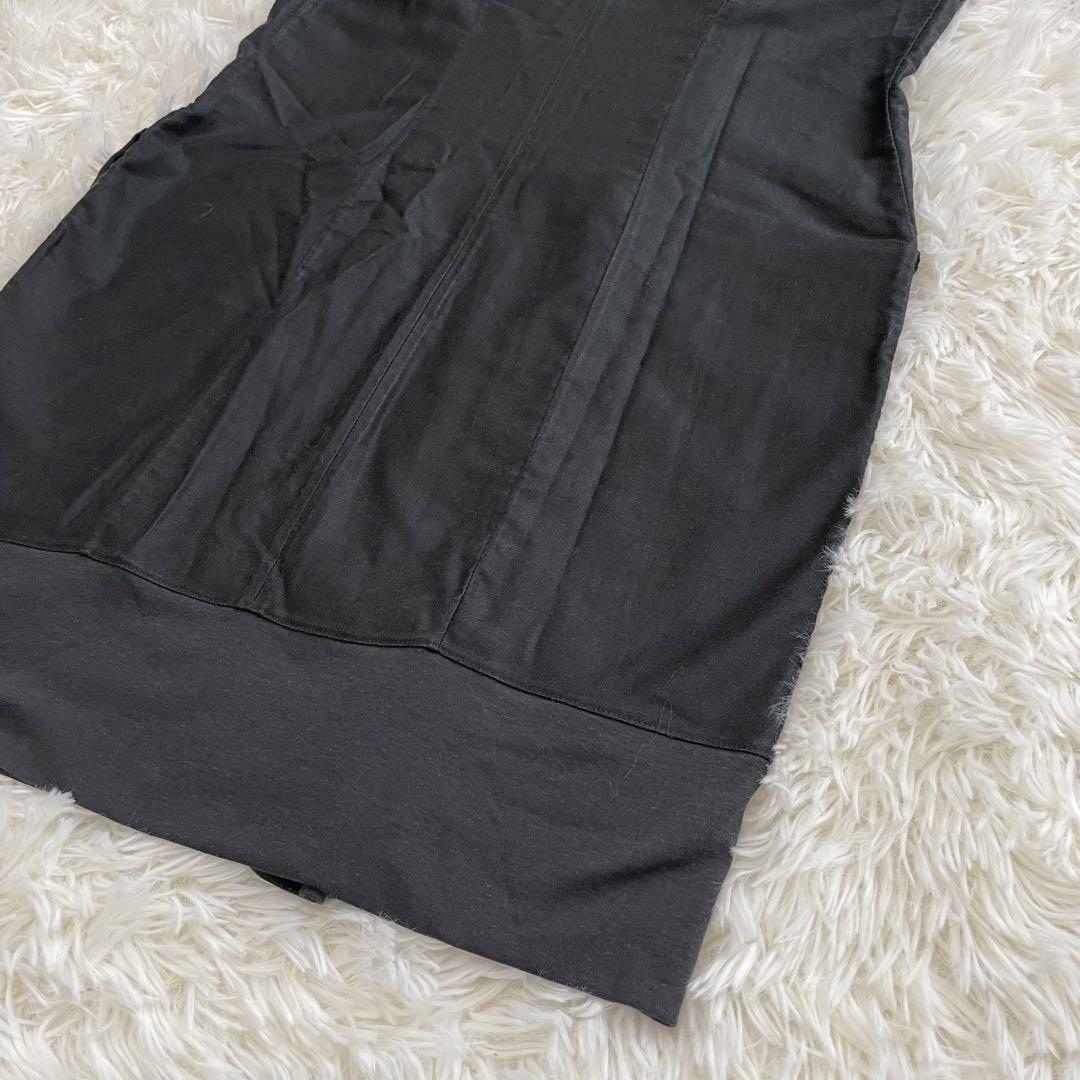 美品　デヴォア　ロングシャツ  シャツコート  水牛ボタン　S   日本製