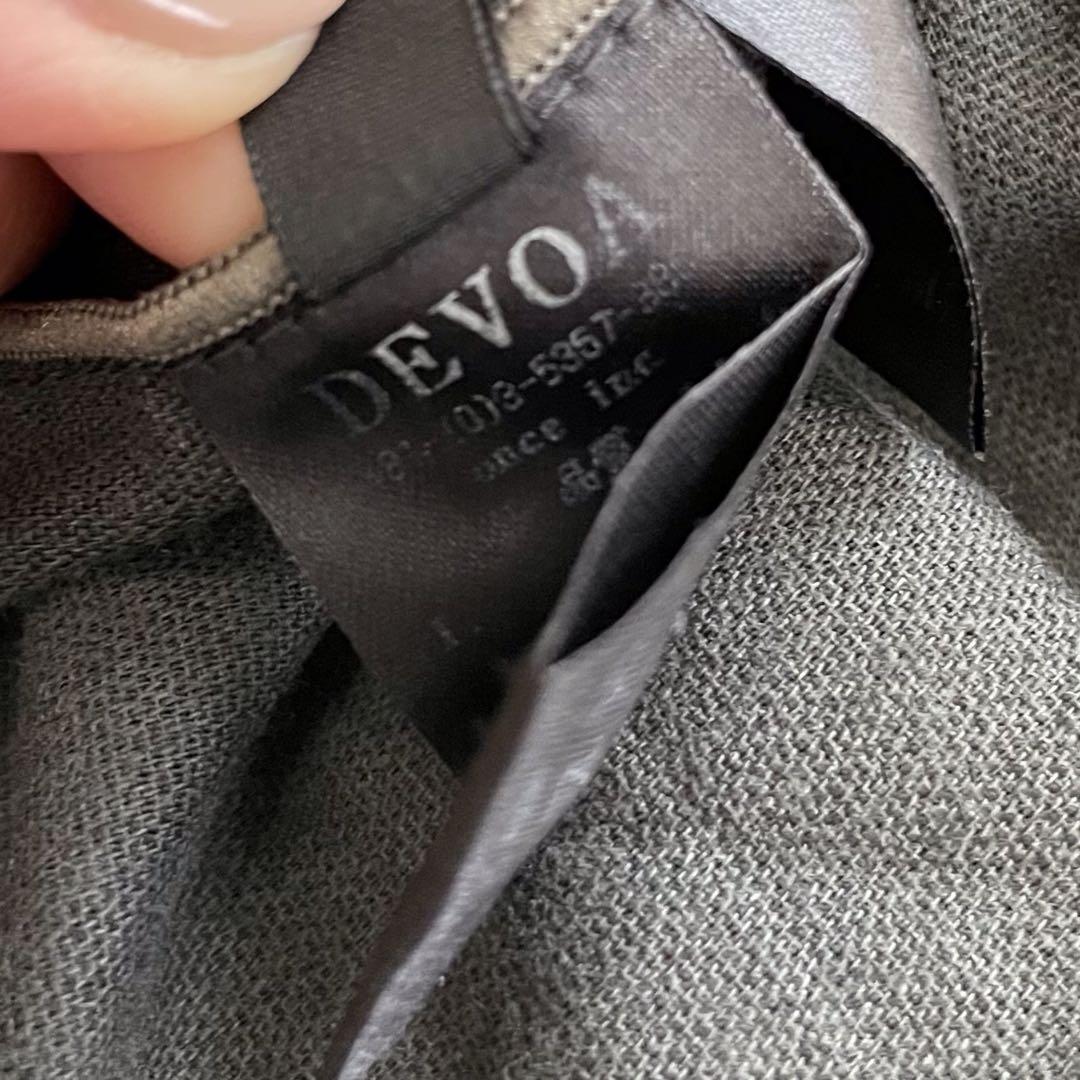 美品　デヴォア　ロングシャツ  シャツコート  水牛ボタン　S   日本製