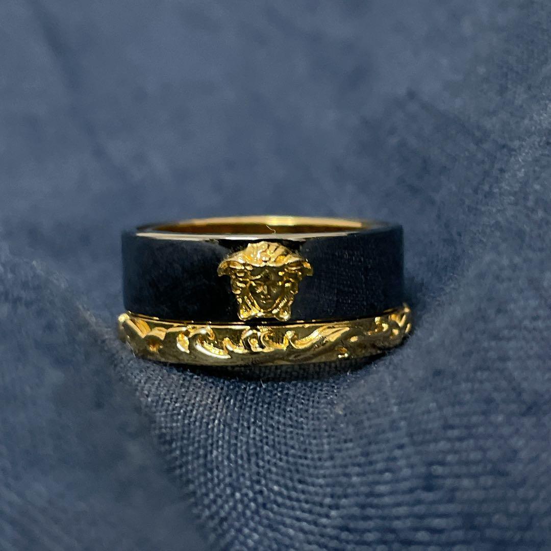 VERSACE ヴェルサーチェ★メデューサ リング GOLD VERSACE メデューサリング 17 ゴールド ヴェルサーチ