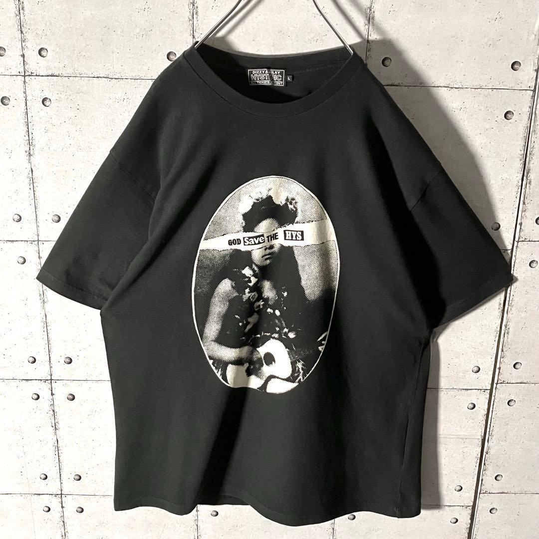 【入手困難】ヒステリックグラマー☆ハワイアンガールTシャツ黒Lヒスガール