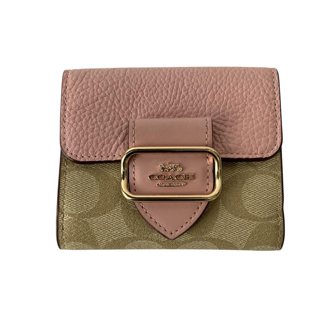 コーチ COACH COACH コーチ CF472 二つ折り財布 （ベージュ