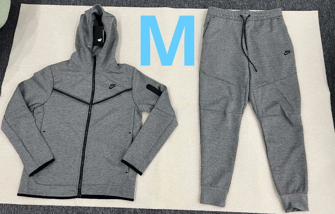 新品NIKE テックフリース◆上下◆セットアップ Mサイズ ダークレー