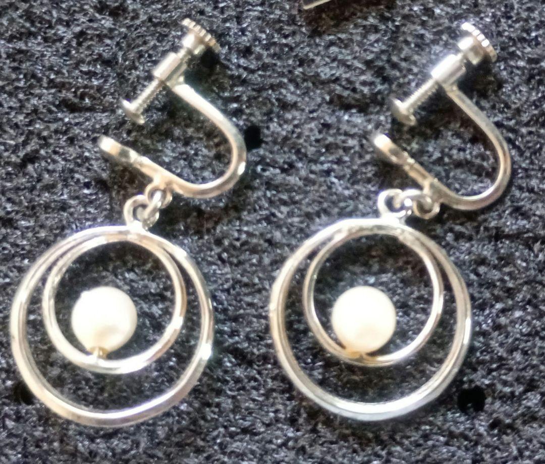 ヴィンテージ美品❤️ほぼ未使用✨本真珠ネックレス ミキモト フープデザインアクセサリー