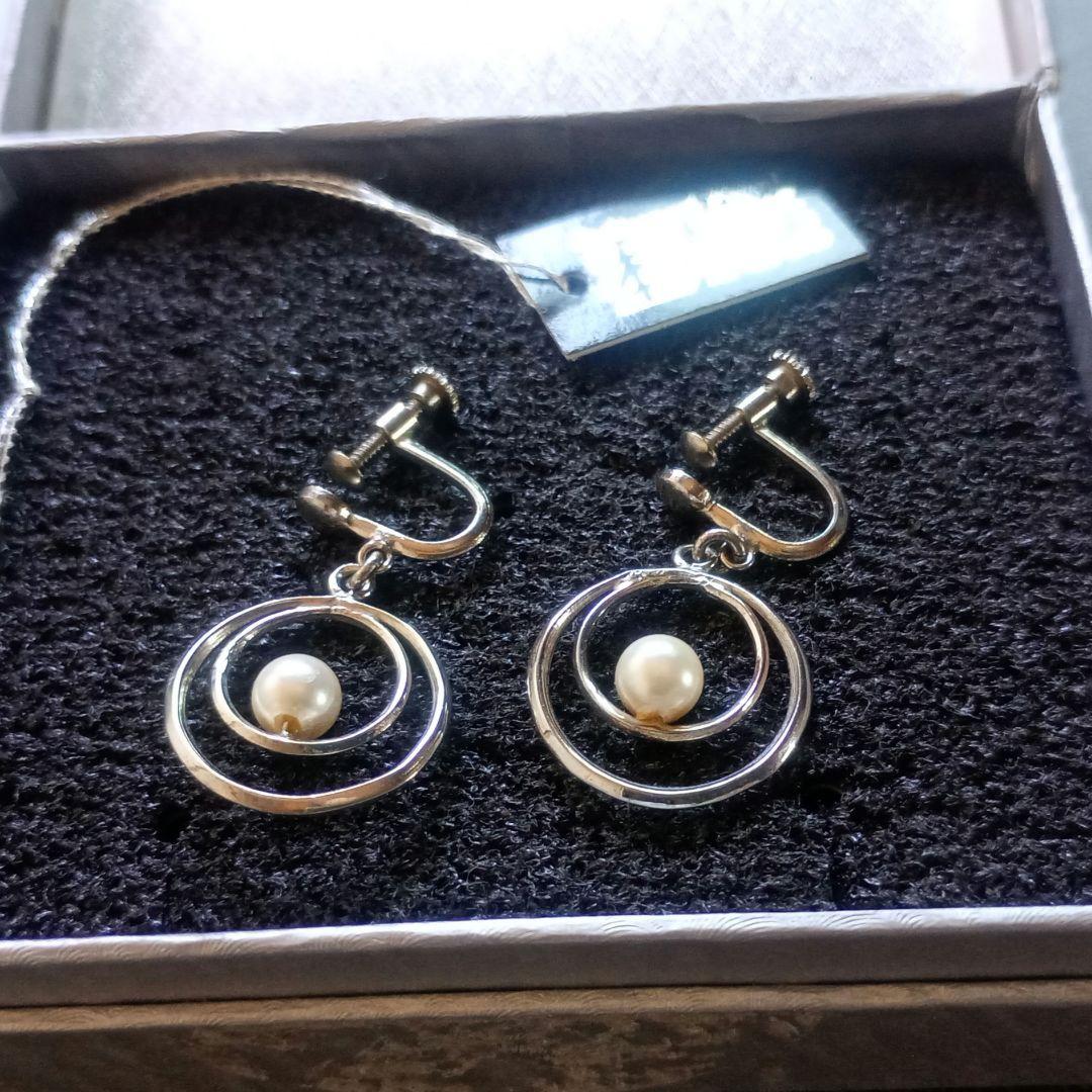 ヴィンテージ美品❤️ほぼ未使用✨本真珠ネックレス ミキモト フープデザイン
