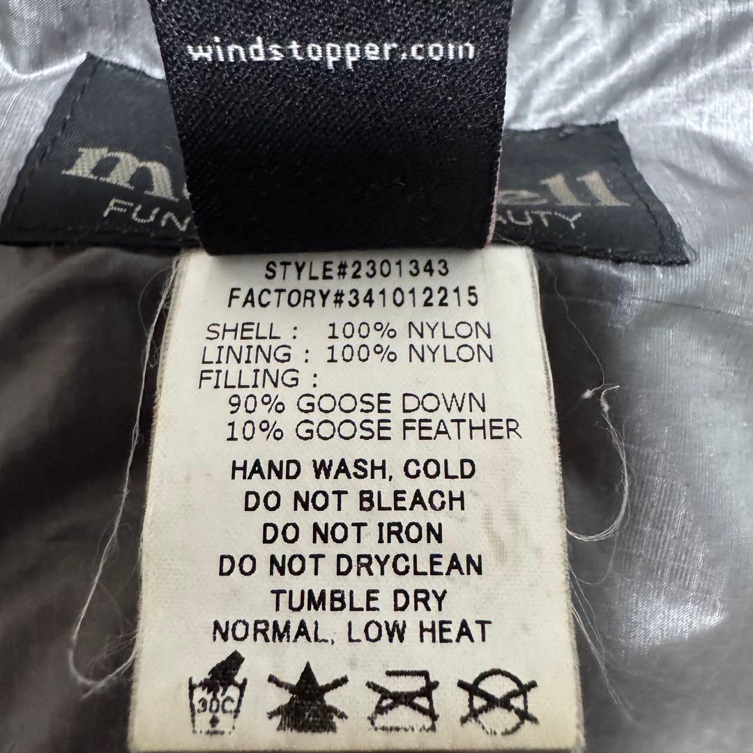 mont-bell パーマフロストライトダウン ダークグレー 極美品 袋付き L mont-bell パーマフロストライトダウン ダークグレー 極美品 袋付き L