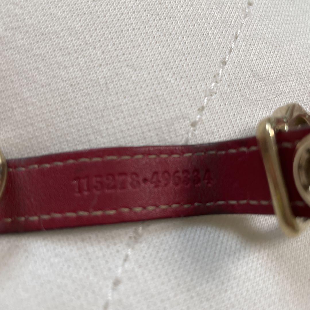 Gucci 赤 ストライプ ストラップ　ネックホルダー　IDケース　パスケース